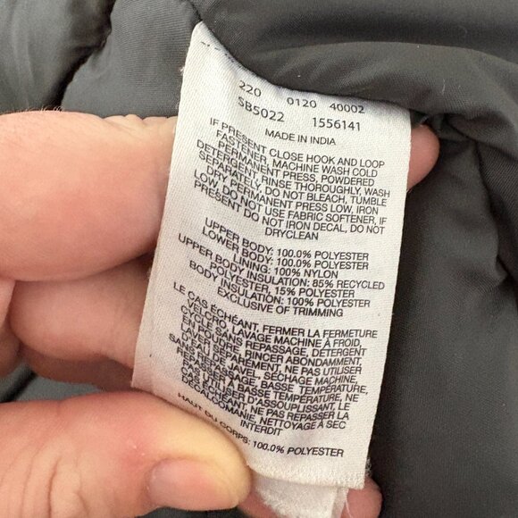 COLUMBIA Grey Black Camo Winter Jacket Size Small 8 Coat Snowsuit Snow Hood - Picture 6 of 10